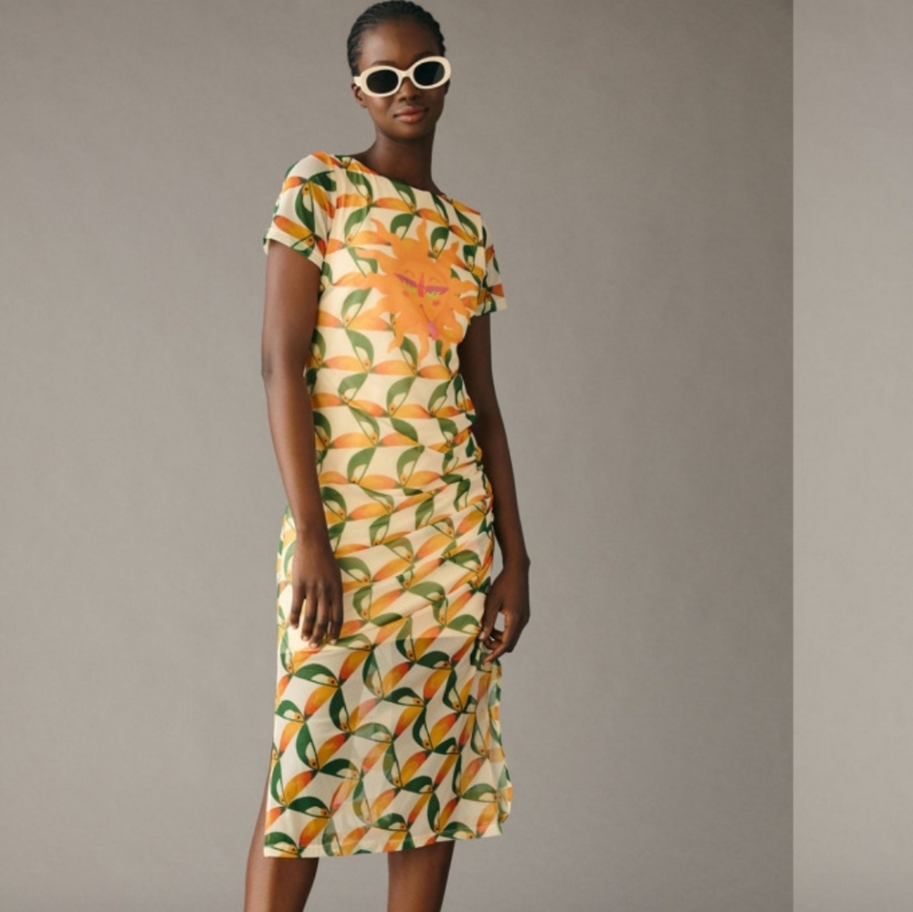 Colorful Geometric Print Dress